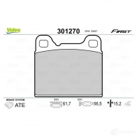 Тормозные колодки дисковые, комплект VALEO 3276423012709 223469 I LF3J5 301270 - Изображение 2