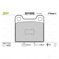 Тормозные колодки дисковые, комплект VALEO JHCL N8 223428 301099 3276423010996 - Изображение 2