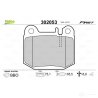 Тормозные колодки дисковые, комплект VALEO 1205902520 3276423020537 302053 O3 FFK - Изображение 2