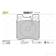 Тормозные колодки дисковые, комплект VALEO 598617 233072 HME K1NY 3276425986176 - Изображение 2