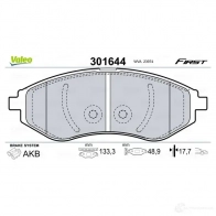 Тормозные колодки дисковые, комплект VALEO 3276423016448 N WUO8J 223606 301644 - Изображение 2