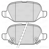 Тормозные колодки дисковые, комплект VALEO Fiat Panda (312, 519) 3 Хэтчбек 1.3 D Multijet 4x4 95 л.с. 2015 – 2025 302338 N4B5SN Q