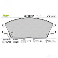 Тормозные колодки дисковые, комплект VALEO 301052 3276423010521 4AS TOJ 223402 - Изображение 2