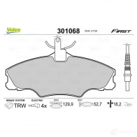 Тормозные колодки дисковые, комплект VALEO 223415 301068 0OR9W 9D 3276423010682 - Изображение 2