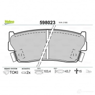 Тормозные колодки дисковые, комплект VALEO 232582 K3289 598023 2 1500 - Изображение 2