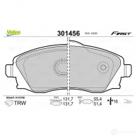 Тормозные колодки дисковые, комплект VALEO 223530 301456 V XHLV2 3276423014567 - Изображение 2
