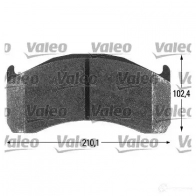 Тормозные колодки, комплект VALEO V1HXODY 541702 2 9137 230129 - Изображение 1