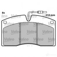 Тормозные колодки, комплект VALEO A13N244 541607 2 9072 230073 - Изображение 2