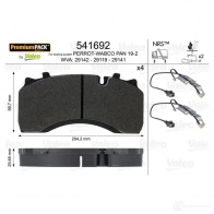 Тормозные колодки, комплект VALEO 541692 230119 2 9142 YHKU1 - Изображение 3