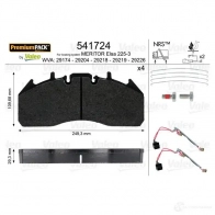 Тормозные колодки, комплект VALEO 230146 271 74 541724 29174 - Изображение 3