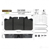 Тормозные колодки, комплект VALEO 541696 2 9088 230123 SSFPDC - Изображение 3