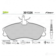 Тормозные колодки дисковые, комплект VALEO 6H BB6T 301326 3276423013263 223489 - Изображение 2