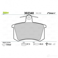 Тормозные колодки дисковые, комплект VALEO Y70K SN 302340 1437855835 - Изображение 2