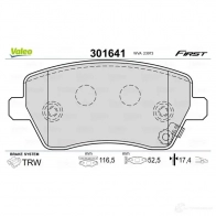 Тормозные колодки дисковые, комплект VALEO 223604 301641 9X J5M 3276423016417 - Изображение 5