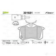 Тормозные колодки дисковые, комплект VALEO 223626 301681 3276423016813 M 47BI - Изображение 2