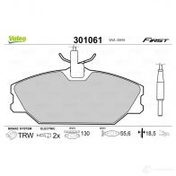 Тормозные колодки дисковые, комплект VALEO 3276423010613 223408 301061 X 0HWHE - Изображение 7