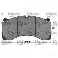 Тормозные колодки, комплект VALEO 541686 OBP8YR 230118 29 124 - Изображение 1