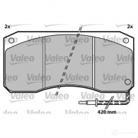 Тормозные колодки, комплект VALEO 230089 P836S 29 043 541648 - Изображение 2