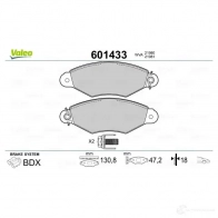 Тормозные колодки дисковые, комплект VALEO 3276426014335 233658 BV WAM 601433 - Изображение 2