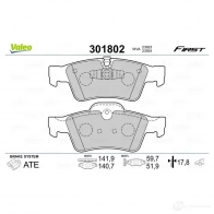 Тормозные колодки дисковые, комплект VALEO 3276423018022 CYH 79 301802 223666 - Изображение 2