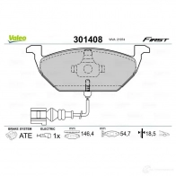 Тормозные колодки дисковые, комплект VALEO 9UT J2 223512 301408 3276423014086 - Изображение 5