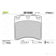 Тормозные колодки дисковые, комплект VALEO 0D1HV 8 223399 3276423010484 301048 - Изображение 2