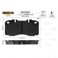 Тормозные колодки, комплект VALEO 230094 541654 291 22 BU1Y3L - Изображение 4