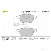 Тормозные колодки дисковые, комплект VALEO SP VMEN 223400 301049 3276423010491 - Изображение 2