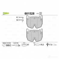 Тормозные колодки дисковые, комплект VALEO K1 IMT 1206093346 3276426015288 601528 - Изображение 2