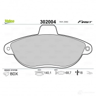 Тормозные колодки дисковые, комплект VALEO 1205901810 3276423020049 6XLNLW B 302004 - Изображение 2