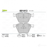 Тормозные колодки дисковые, комплект VALEO 1206092486 XEN 11DL 601413 3276426014137 - Изображение 2