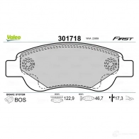 Тормозные колодки дисковые, комплект VALEO U 1NR8 301718 223635 3276423017186 - Изображение 7