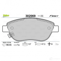 Тормозные колодки дисковые, комплект VALEO 19EM5O Z 302069 3276423020698 1205902816 - Изображение 2