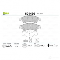 Тормозные колодки дисковые, комплект VALEO WCB2 SBT 601466 3276426014663 233662 - Изображение 2