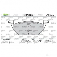 Тормозные колодки дисковые, комплект VALEO 3Y DMEM 223491 3276423013324 301332 - Изображение 7