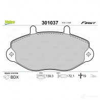 Тормозные колодки дисковые, комплект VALEO 301037 4UO OK 3276423010378 223390 - Изображение 2