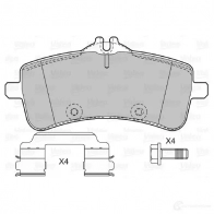 Тормозные колодки дисковые, комплект VALEO Mercedes S-Class (W222) 4 Седан 4.7 S 500 4 matic (2285. 2285) 455 л.с. 2013 – 2025 3 33J06 601471 3276426014717