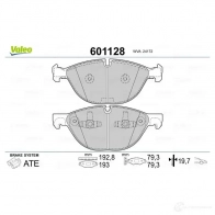 Тормозные колодки дисковые, комплект VALEO 601128 3276426011280 233564 KGWUC J - Изображение 2