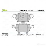 Тормозные колодки дисковые, комплект VALEO 3276423010088 301008 223364 OE9 GNMA - Изображение 6
