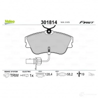 Тормозные колодки дисковые, комплект VALEO 301814 1J3I 0 223671 3276423018145 - Изображение 2