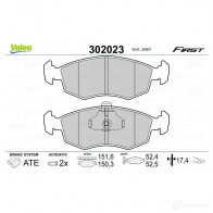 Тормозные колодки дисковые, комплект VALEO 302023 T IKV8LF 1437860888 - Изображение 2
