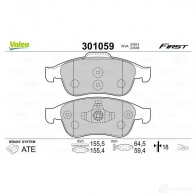 Тормозные колодки дисковые, комплект VALEO 301059 223407 3276423010590 NWH UQ - Изображение 2