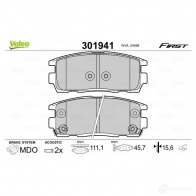 Тормозные колодки дисковые, комплект VALEO 223725 V91M M3 3276423019418 301941 - Изображение 2