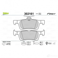 Тормозные колодки дисковые, комплект VALEO 1205903994 302161 2QUQD T0 3276423021619 - Изображение 2