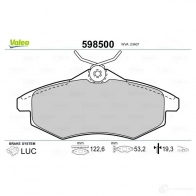 Тормозные колодки дисковые, комплект VALEO 232973 23 407 598500 FDH4M - Изображение 2