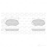 Тормозные колодки дисковые, комплект VALEO 245353 EMOTX 2 9240 872240