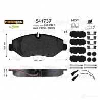 Тормозные колодки, комплект VALEO 29 230 541737 230158 CTOV6I - Изображение 4