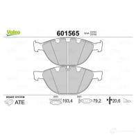 Тормозные колодки дисковые, комплект VALEO 1206093604 3276426015653 601565 7HG6D Z - Изображение 2