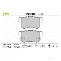 Тормозные колодки дисковые, комплект VALEO 3276425986824 598682 9BM 0HFG 233134 - Изображение 2