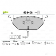 Тормозные колодки дисковые, комплект VALEO 2 1974 232881 598408 SEDUGP - Изображение 2